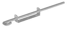 Внутренний Chrome утопил болт раздвижной двери 6" 140mm