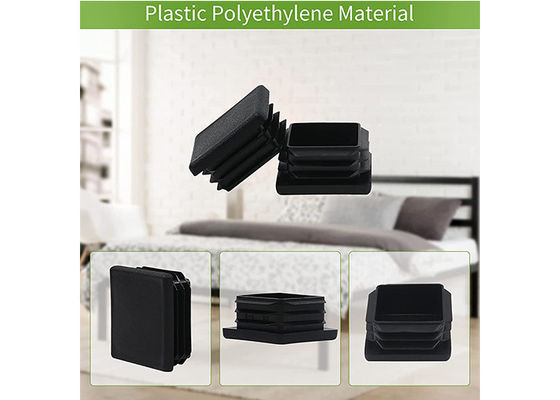 Прямоугольный столб загородки покрывает нейлон черноты 75mm x 75mm 200x200 4x4 пластиковый